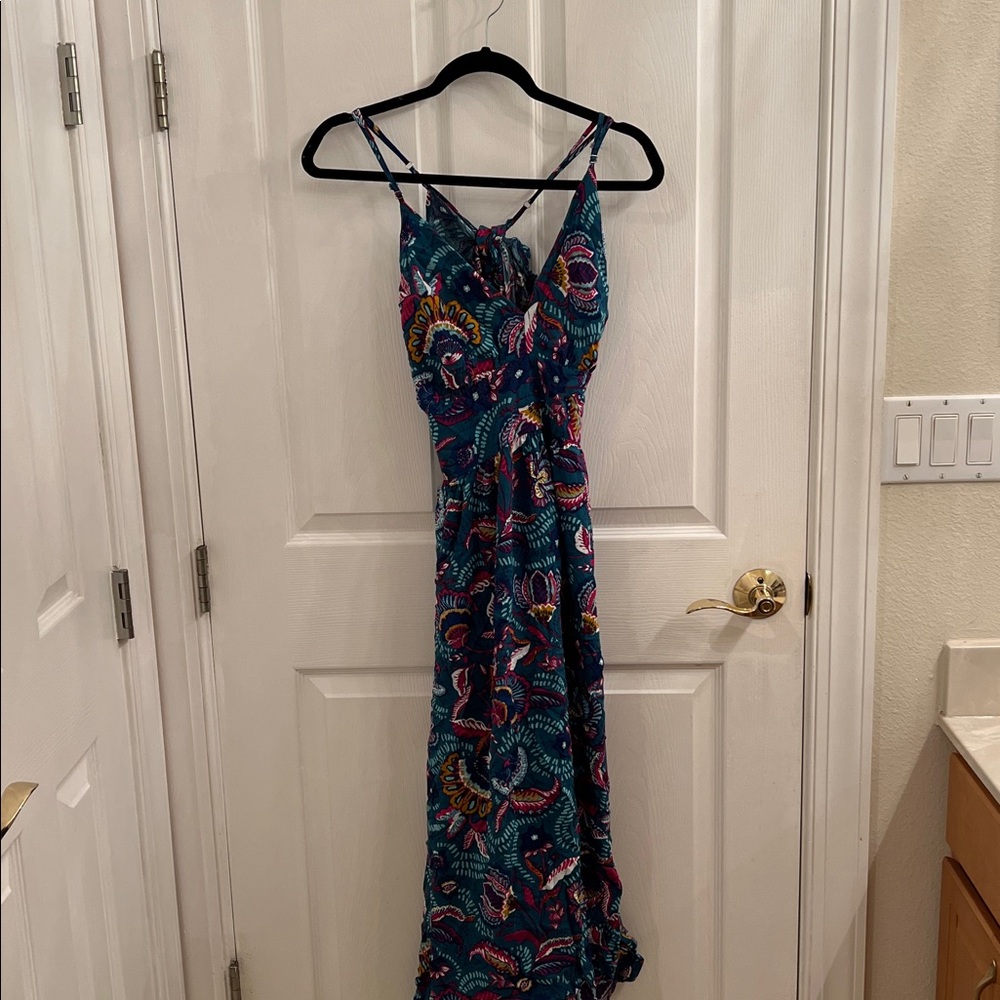 Jessica Simpson Blue Floral Maxi Dress